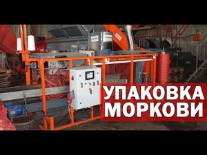 Автоматическая упаковка моркови и картофеля (видео)