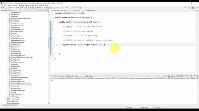 #27 System.out.println explained in detail | Difference between print and println method