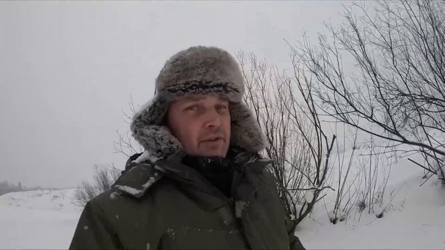 Попали в метель. Второй день на реке. смотреть онлайн