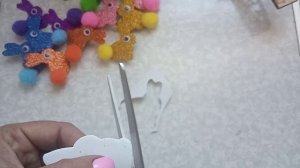 Милые зайчата из глитерного фоамирана.