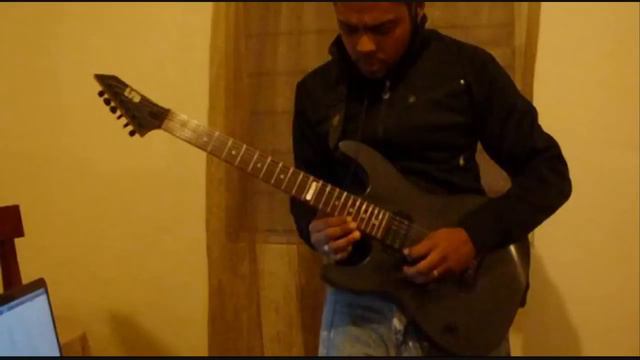 Dream Theater - Learning To Live guitar solos cover (ibanez tbx 150h) смотреть онлайн