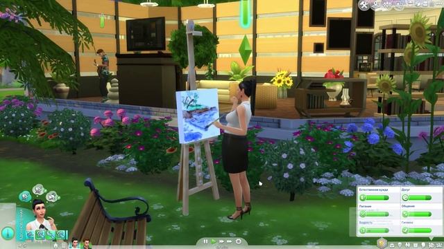 The sims 4 Challenge "Королева улья" #26 - Первый рисунок смотреть онлайн