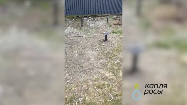 Благоустройство участка: монтаж свай под баню