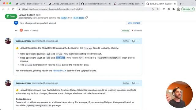 Shift - Upgrading BaseCode to Laravel 9 смотреть онлайн