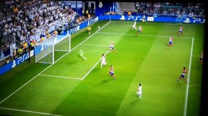 Гол Бенземы. Реал Мадрид - Атлетико Мадрид 1:1.