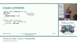 PGConf NYC 2021 - Advanced Data Types in PostgreSQL by Andreas Scherbaum