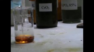 Оксид хрома VI с водой