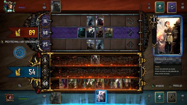 Gwint. Fringilla Vigo wygrywa mecz смотреть онлайн