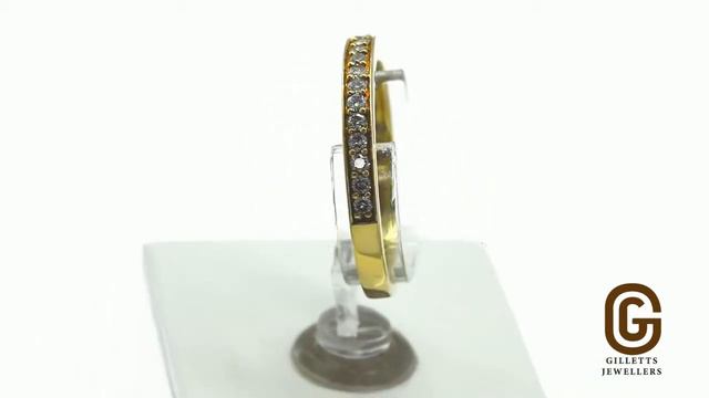 Grain Set Ladies Diamond Gold Wedding Ring