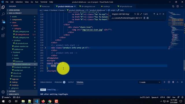 laravel  vue js restfull api Ecommerce Bangla frontend 3 part-44