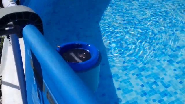 Уход за бассейном.Скиммер и активный кислород. смотреть онлайн