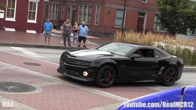 Nissan GT-R - Toyota Supra - Mustang GT - Shelby Cobra - Leaving Supercars on State Street смотреть онлайн