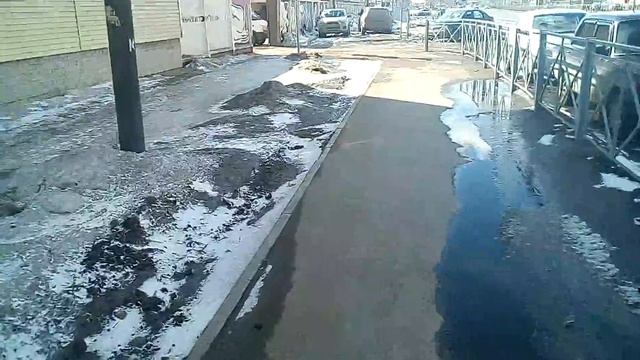 Иду за дворниками 24" на Geely MK Cross. Ш.Космонавтов Пермь, тротуары.Часть 1. смотреть онлайн