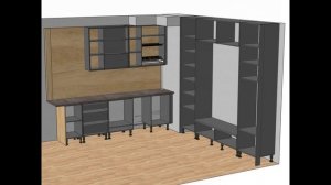 Кухня из ЛДСП EGGER Дуб Галифакс натуральный Н1180