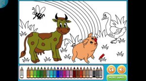 Coloring Farm Pets.(Раскраска  Домашние животные.)