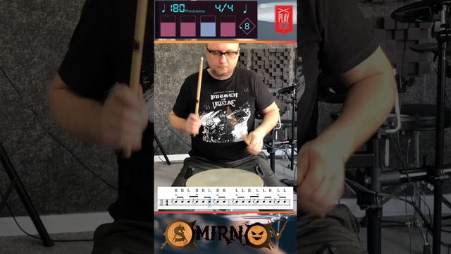 Флэм-тэп (Flam-Tap) #урокибарабаны #drumlesson #пэдбарабаны