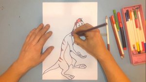 рисуем Тимона. король лев. для детей от 10-лет. сложный рисунок.