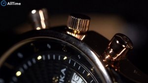 Обзор часов Ника 1246.0.1.52A с хронографом. Российские золотые наручные часы. Alltime