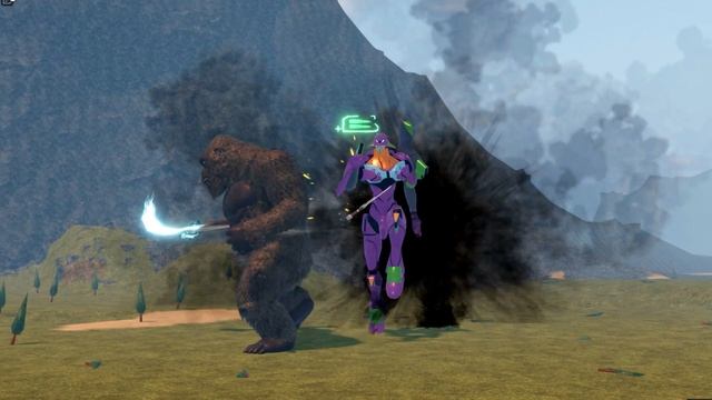 Legendary Godzilla 2021 and Kong Skull Island Vs Muto Prime and Eva 01 Roblox Kaiju Universe смотреть онлайн