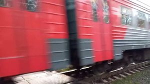 Электропоезд эт2м-132 Сообщением Санкт-Петербург Новолисино Отправляется с платформы Царское Село