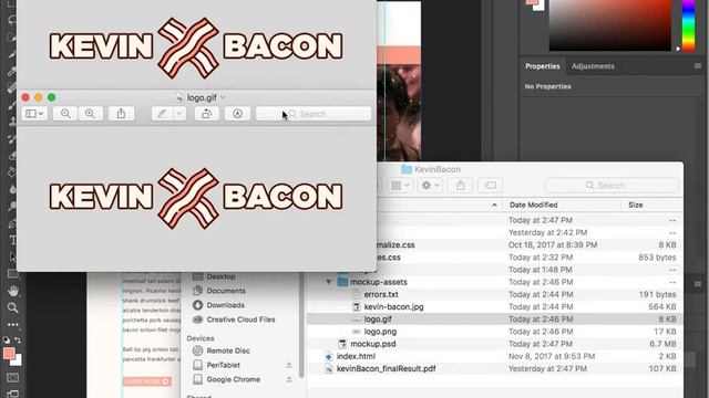 Week 10: Kevin Bacon: Using Photoshop to generate image assets смотреть онлайн