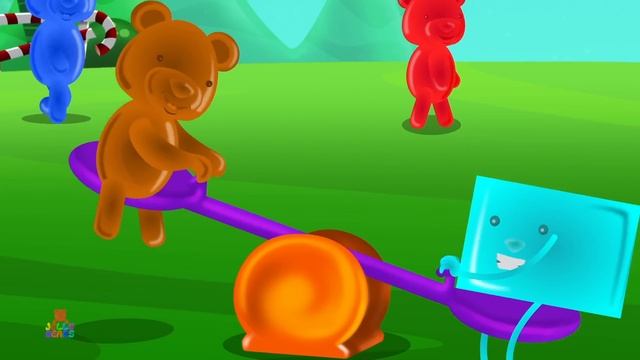 Ten Little Shapes Educational Video And Baby Rhyme By Jelly Bears смотреть онлайн