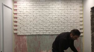 ?Бесшовная укладка гипсового кирпича на старые стены