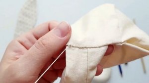 Как сшить зайца Тильда - как пришить ножки кукле потайным швом