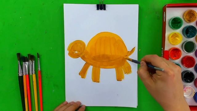 Черепаха - рисуем просто - для детей смотреть онлайн