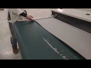 Вальцовая покраска ДВП водоразбавимым грунтом на линии PURETE