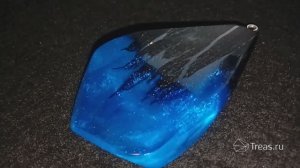 Изготовление украшения из дерева и ювелирной (эпоксидной) смолы 'Звездное небо'