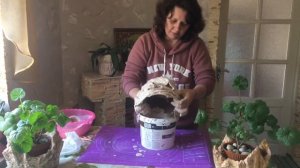 Делаем вазоны из шпаклевки:)