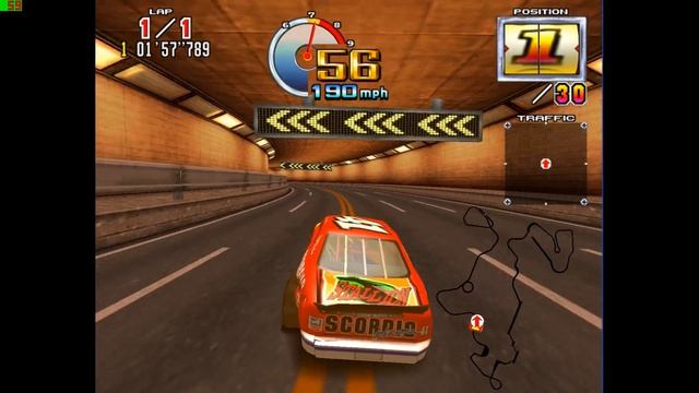 Daytona USA 2 Power Edition - Taking 1st Place on Challenge Course смотреть онлайн