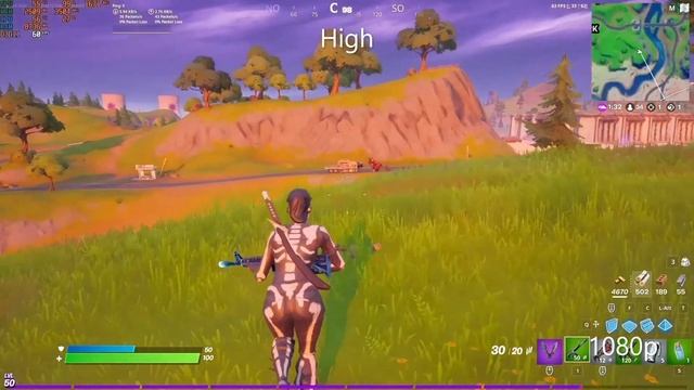 GTX 1050 Ti + Ryzen 7 2700x + 16 GB Ram Fortnite FPS Test смотреть онлайн