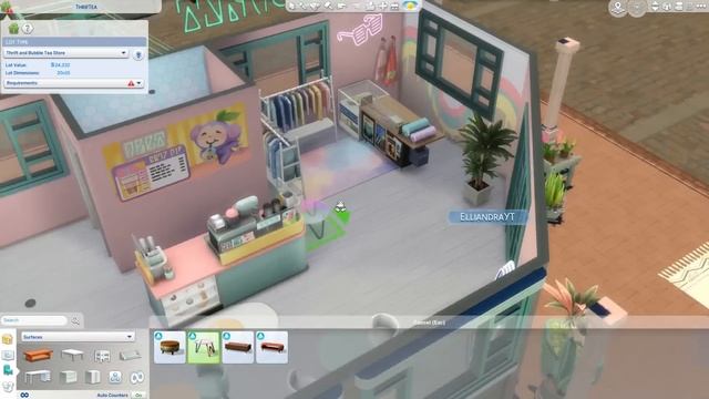 BUBBLE TEA CAFE ? | Sims 4 High School Years Speed Build