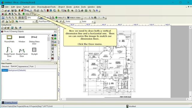 Elite Software Rhvac for ACCA Manual J, D, & S Calculations - Importing PDF Files into Drawing Boar