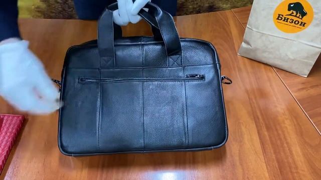 Мужской кожаный портфель ZZNICK 11011 black смотреть онлайн