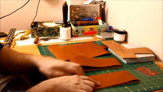 Кожаный кошелек-портмоне своими руками. смотреть онлайн