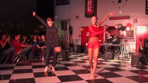 CONGA - Gloria Estefan & Miami Sound Machine dance | sofia fuego ft Aspen Mason