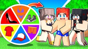 НАШЁЛ КОЛЕСО БЕЗ ОДЕЖДЫ В МАЙНКРАФТ С БЕЗУМНЫМИ ФАНАТКАМИ!