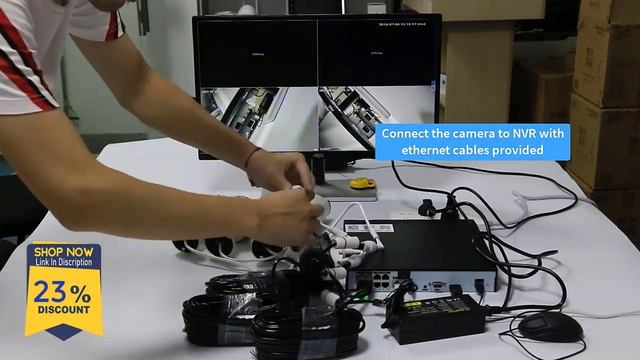 Hiseeu 5MP 3MP H 265 8CH POE Security Surveillance Camera System Kit Set AI смотреть онлайн