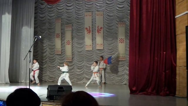 Детский спортивный центр г.Звенигово.Показательное выступление на День народного единства России. смотреть онлайн