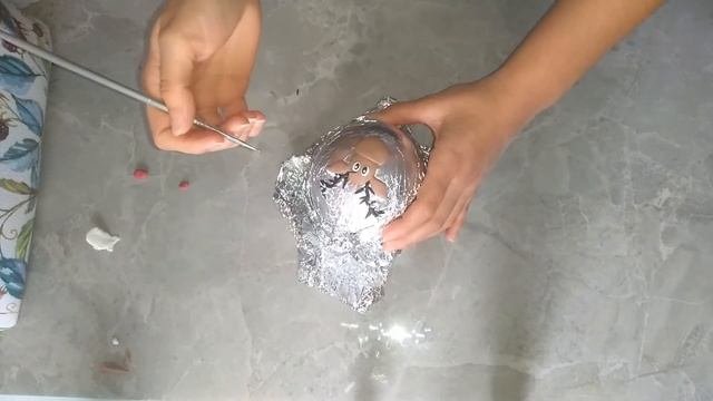 Новогодний шар из полимерной глины \ полимерная глина