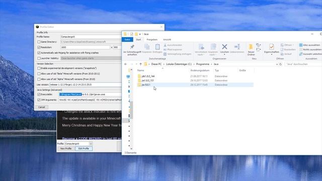 Minecraft Java 9 Fehler beheben смотреть онлайн