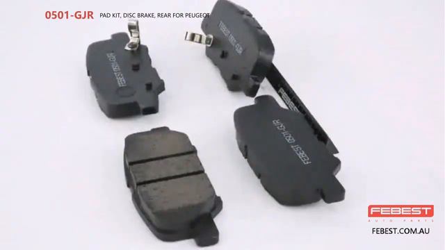 0501-GJR PAD KIT, DISC BRAKE, REAR FOR PEUGEOT смотреть онлайн