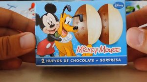 2 Сюрприз Яйца Микки Маус и Плуто Игрушки Мики Маус 2 Surprise Eggs Mickey and Pluto Toys