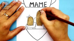 DIY Супер ОТКРЫТКА для Мамы своими руками | Как сделать открытку Маме просто | Рисунки Юльки DIY