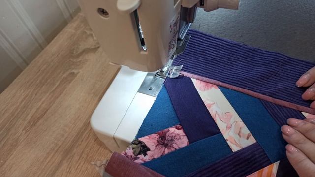 Шьем простую косметичку из кусочков ткани в технике CRAZY QUILT. Мастер-класс по пошиву.