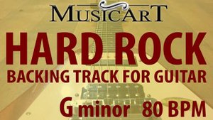 HARD ROCK Backing Track in G Minor 80 bpm