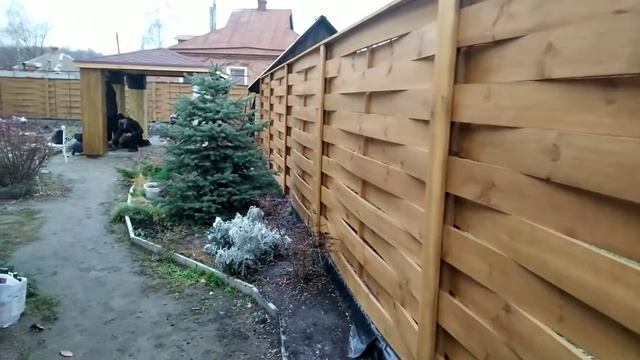 Забор деревянный Плетёнка смотреть онлайн